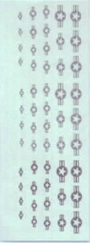 TDC85 US 'low vis' markings in 2 colours of grey. Star and bar insignia