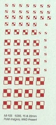 TDC56 Polish insignia, red/white 'square'