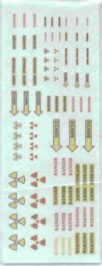 TDC78 Hazard/sci-fi markings. Radioactive, ammo, danger, others