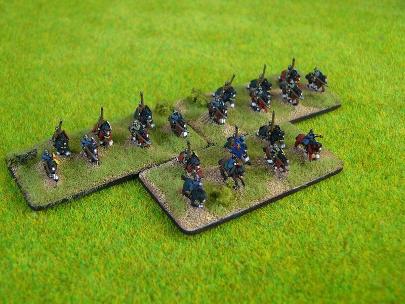 MCR14 Sergents Kettle Helmets Mounted, 13th  Century approx 21 figures