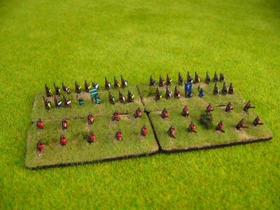 MCR17 Sergents, Kettle Helmets Dismounted, 13th Century approx 50 figures