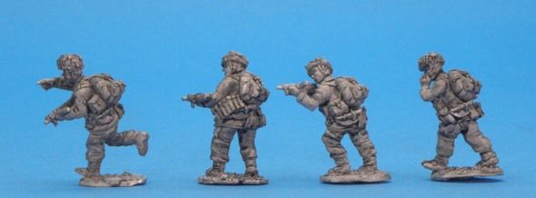 BLS 02 British Air Landing Infantry Sten gunners (9 figures)