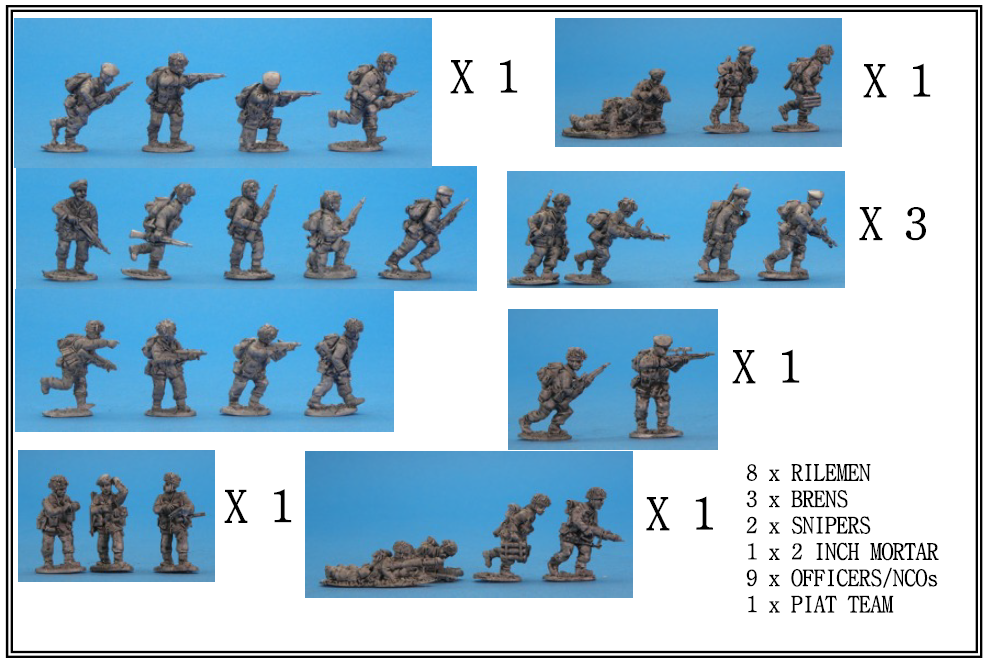 British Air Landing Infantry Platoon (32 figures)