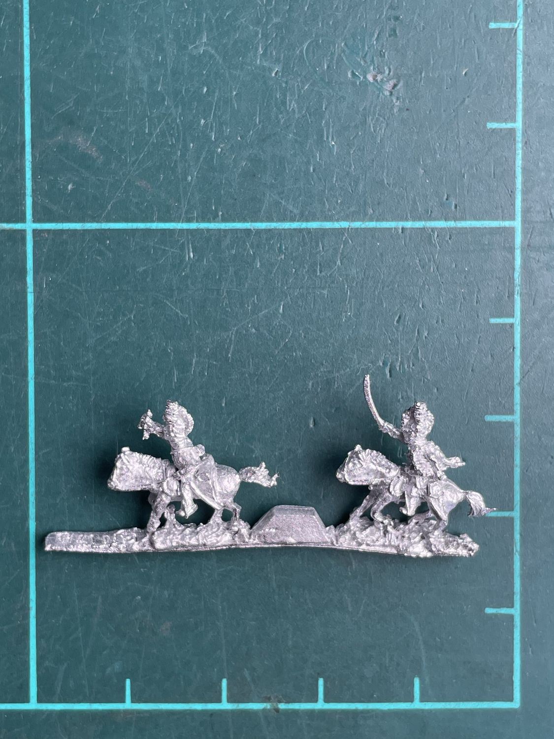 AD BN 17B RHA Mounted Officer and trumpeter