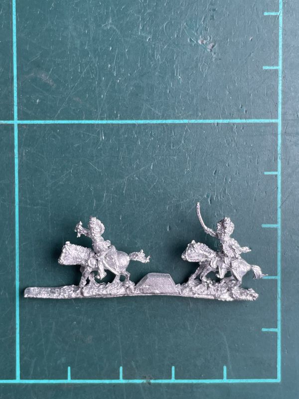 AD BN 17B RHA Mounted Officer and trumpeter