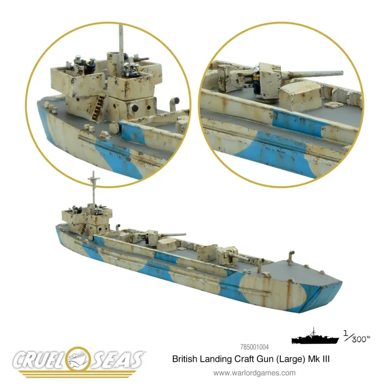 CS05 Cruel Seas: British Landing Craft Gun (Large) Mk III