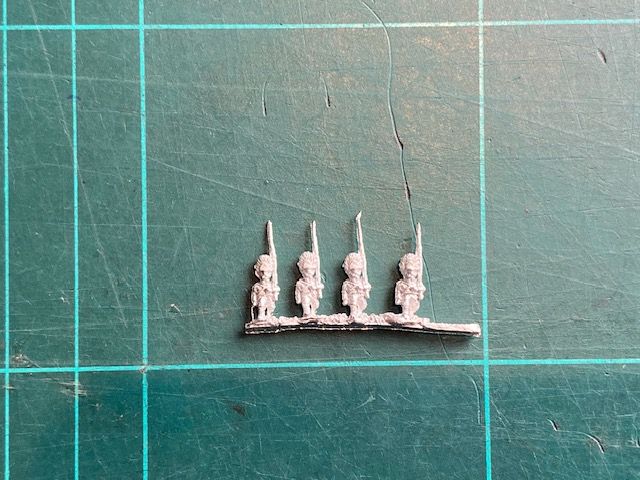 AD AN 02C German Musketeer in helmet marching