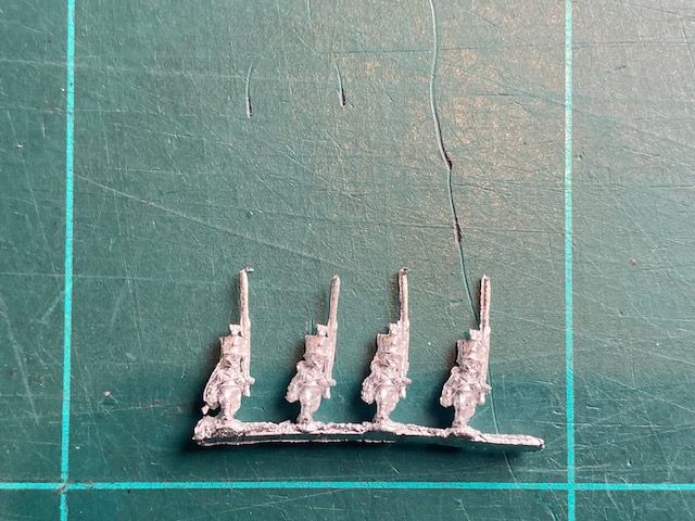 AD AN 03C German Musketeer in shako marching