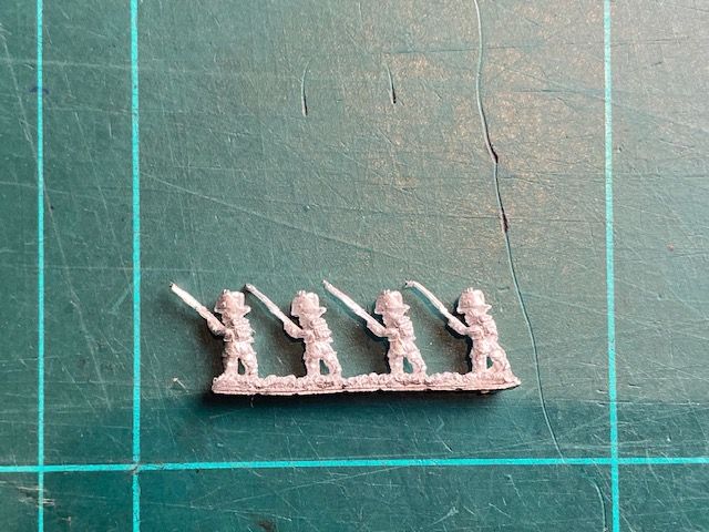 AD AN 09B Landwher in corsican hat advancing