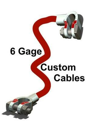 6 Gauge Custom Built Ultra Flexible Battery Cable