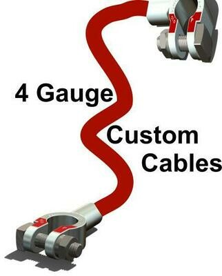 4 Gauge Custom Built Ultra Flexible Battery Cable