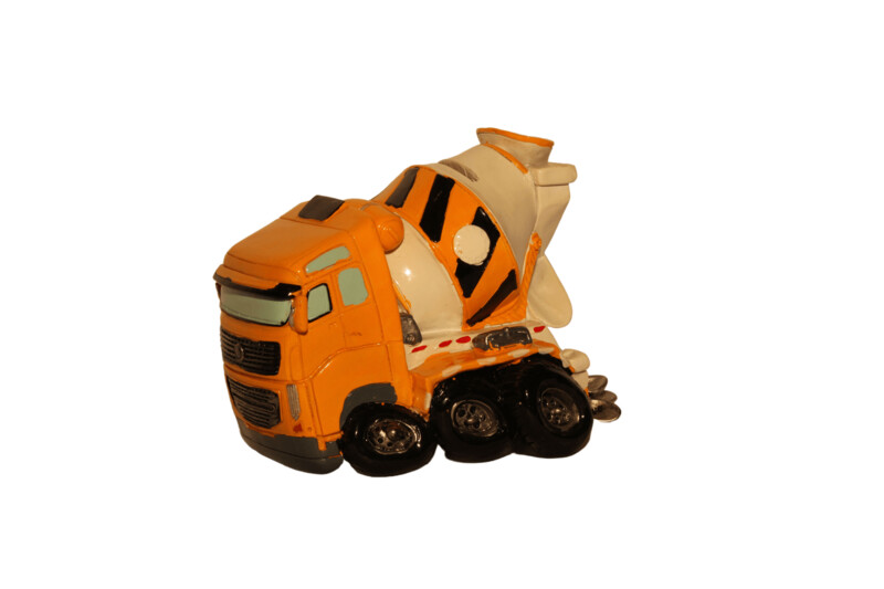Gelber Betonmischer