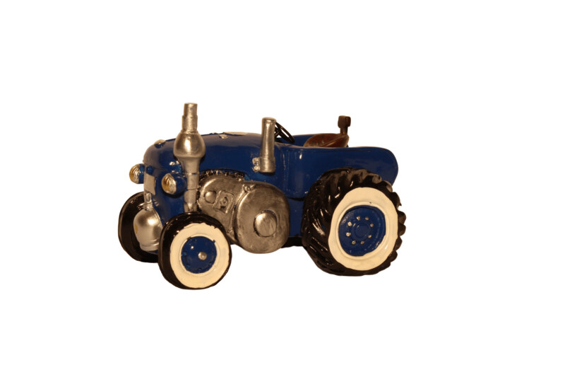 Blauer Traktor
