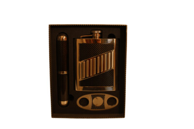 Flachmann- Cigarren- Set (ohne Cigarre)