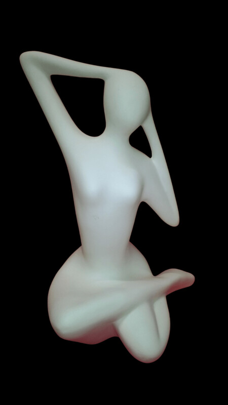 Poesie   creme Keramik  ca. 30cm
