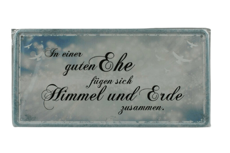 Spruchschild Ehe