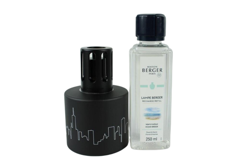 Set La Ville schwarz, mit Duft Vent d'Océan 250ml, LB4785