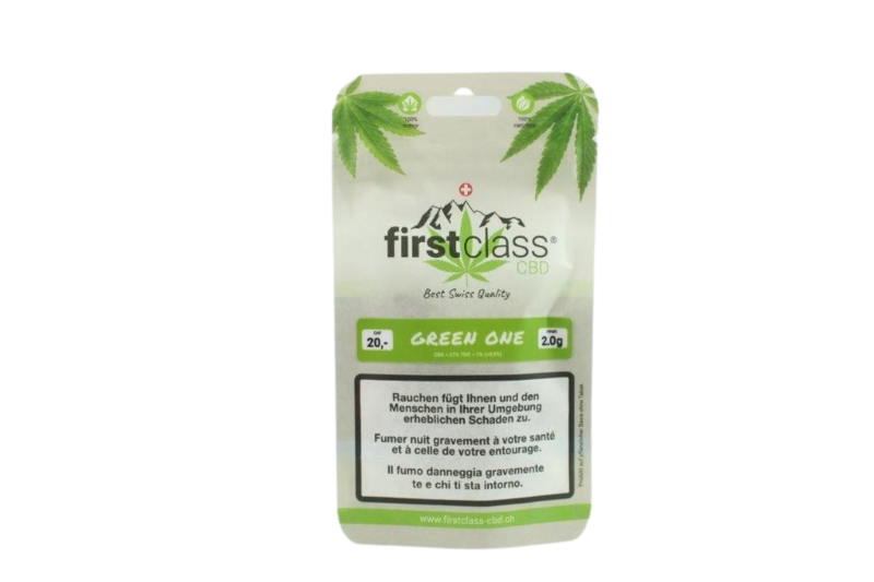 first class Green one  2g  THC <1% / CBD <21%