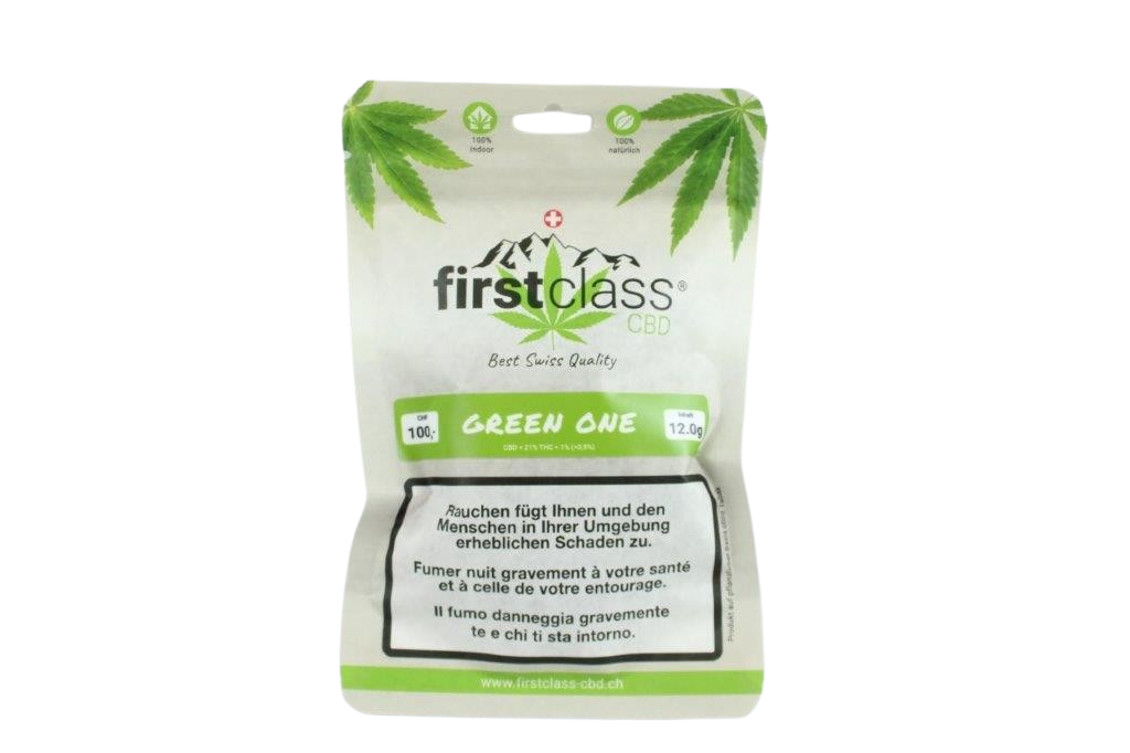 first class  Green one 12g    THC<1%  / CBD < 21%