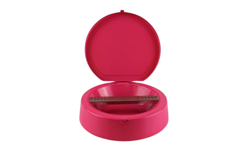 Ascher mit Deckel Pink