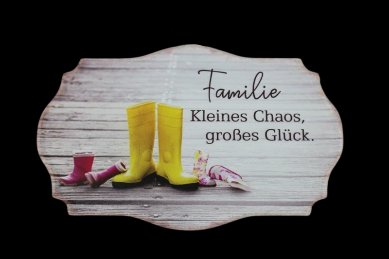 Spruchschild "Familie"