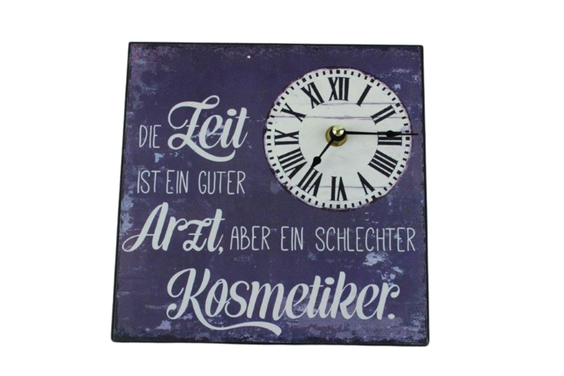 Uhr Metall "Zeit"