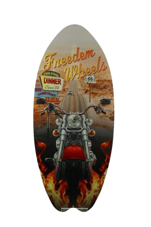 Spruchschild "Freedom Wheels"