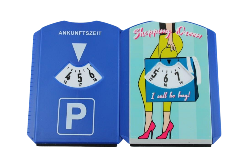 Parkscheibe "Shopping Queen"