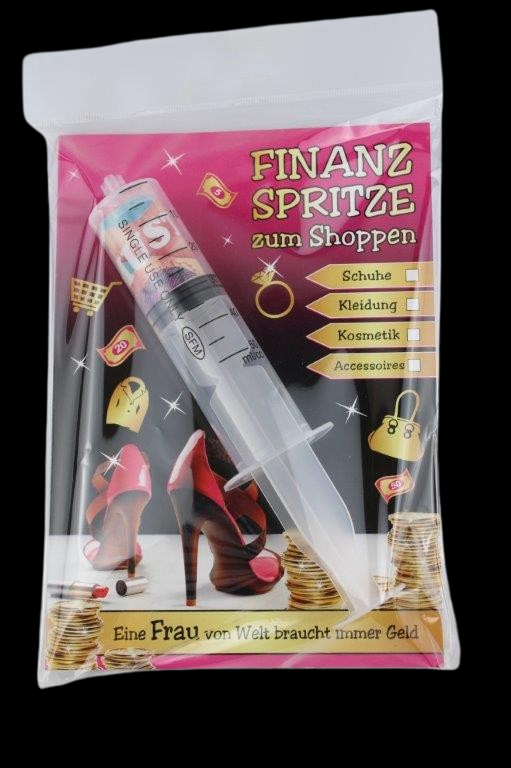 Geldgeschenke Finanzspritze "Shoppen"
