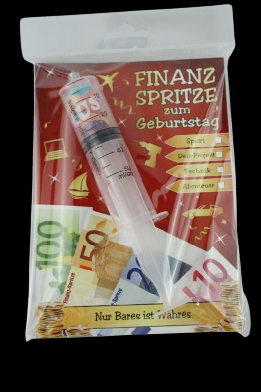 Geldgeschenke Finanzspritze "Geburtstag"
