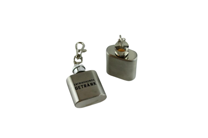 Flachmann Anhänger Silber