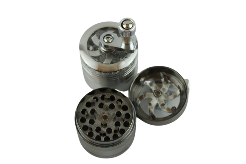 Grindermühle Metall silber