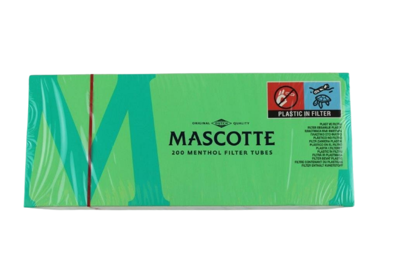 Hülsen Mascotte Menthol Filter, 200 Stk.