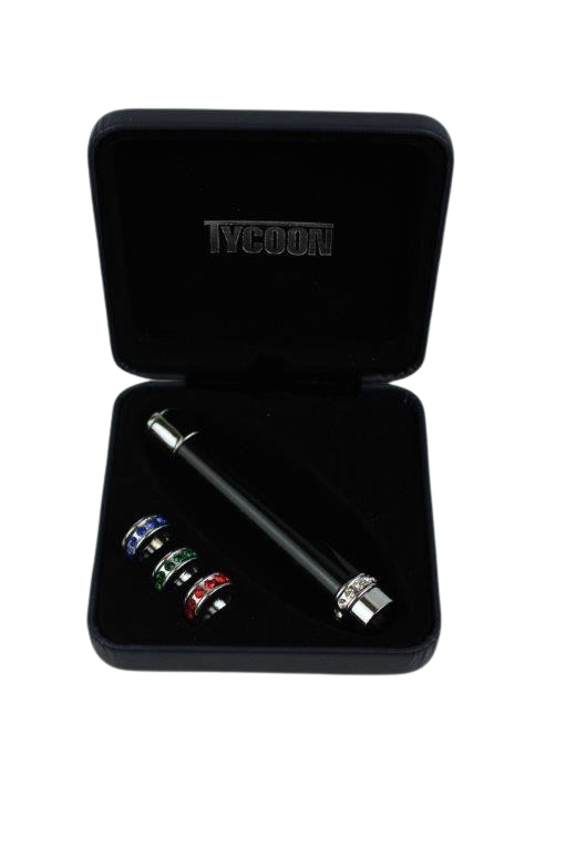 Stabfeuerzeug Tycoon, schwarz-silber