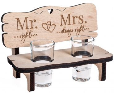 Schnapsbänkli "Mr.&Mrs."