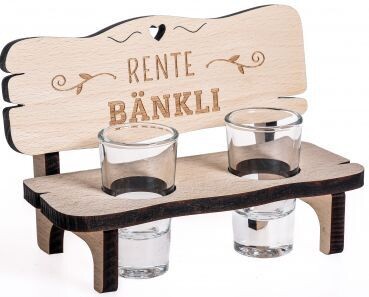 Schnapsbänkli "Rente"