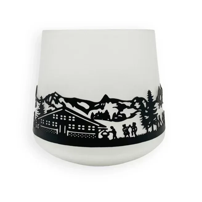 Windlicht gross "Heimat", Glas