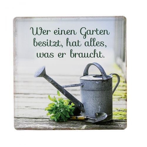 Metallschild "Garten"