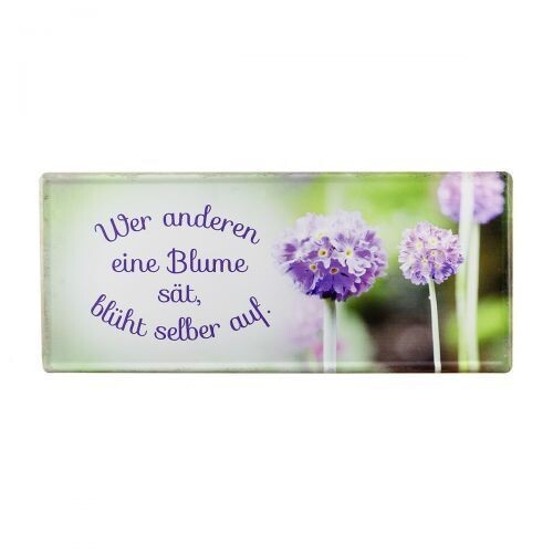 Metallschild "Blume"