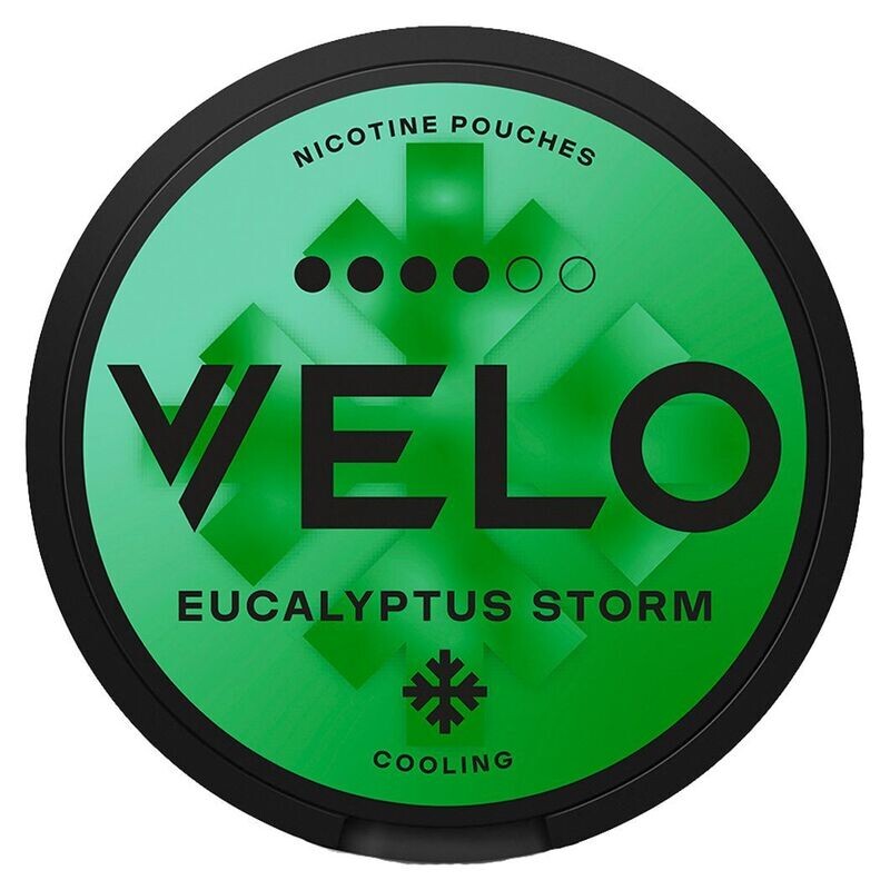 VELO Eucalyptus Storm, Nikotin 10.9 mg/g, 24 Slim Beutelchen