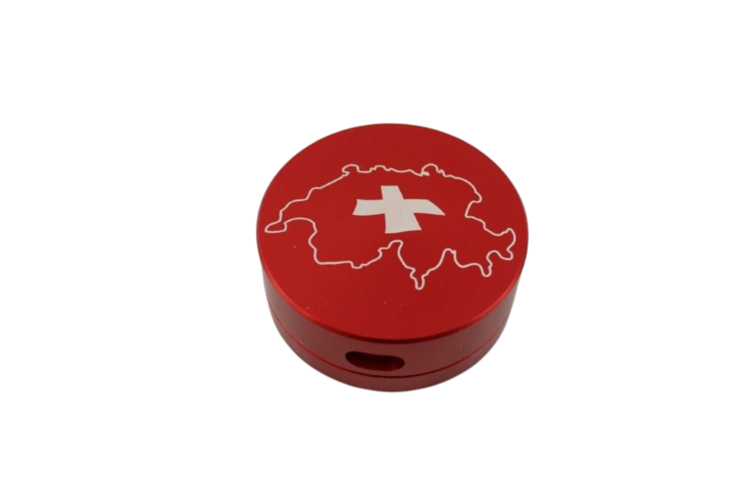 Schnupfdösli Klassisch Metall rot Schweiz
