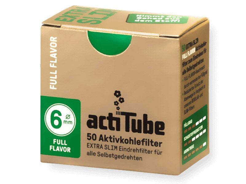 acti Tube Aktivekohlefilter, 50 Stück  6mm