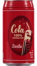 Socken in Spardose, Cola
