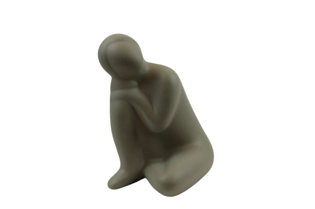 Poesie grau Keramik   ca. 20 cm
