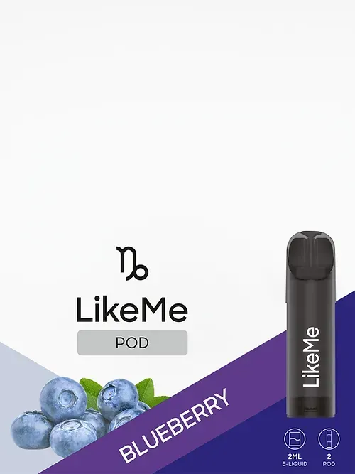 Like Me POD Blueberry, 2% Nikotin, 2ml E-Liquid, 2'er Nachfüllpack