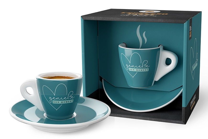 Espressotasse "Geniesse den Moment"