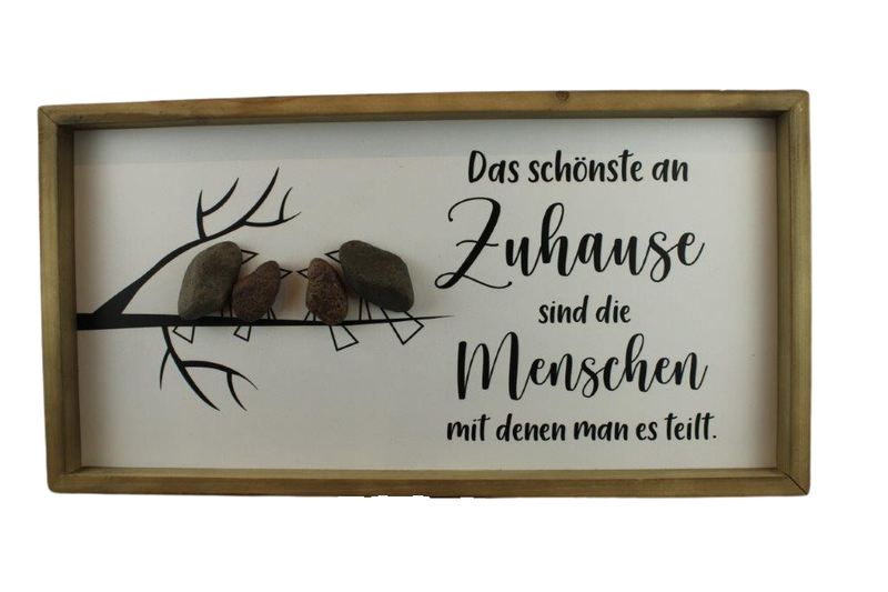 Steinbild "Zuhause"