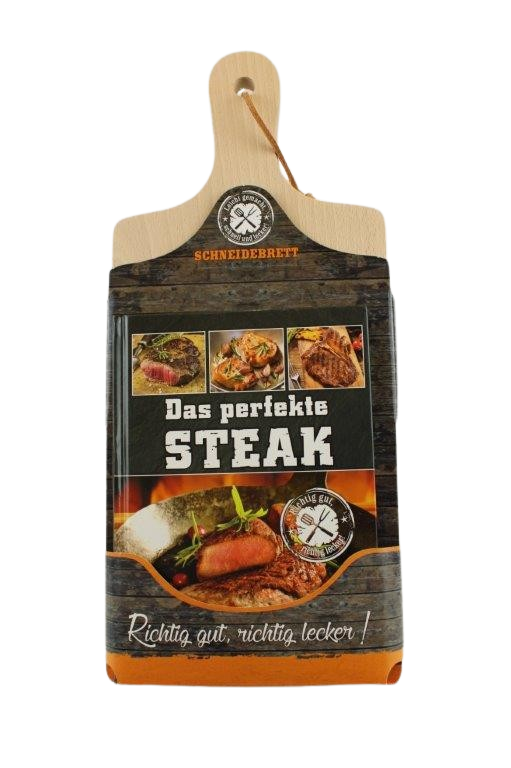 Steakbuch mit Schneidebrett, Geschenkset