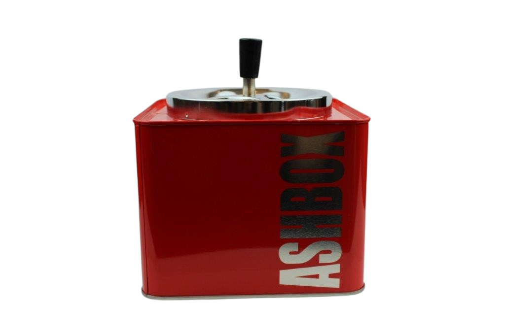Drehaschenbecher "ASHBOX" rot, W-80675