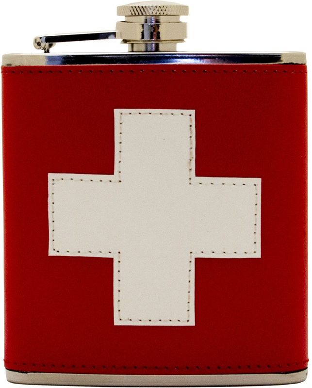 Flachmann mit Schweizer-Flagge, 1.7dl